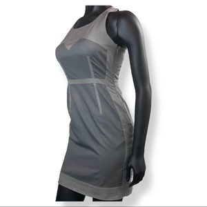 Club Monaco Body-con Two-Tone Grey Dress